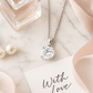 Rose Gold Plated Solitaire Pendant Necklace for Women – Elegant Round CZ Stone Chain
