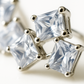 Geometric Princess Cut Zircon Cluster Elegant Stud Earrings for Women