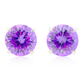 Silver Plated Pink Solitaire Stud Earrings for Women – Sparkling CZ Round Design