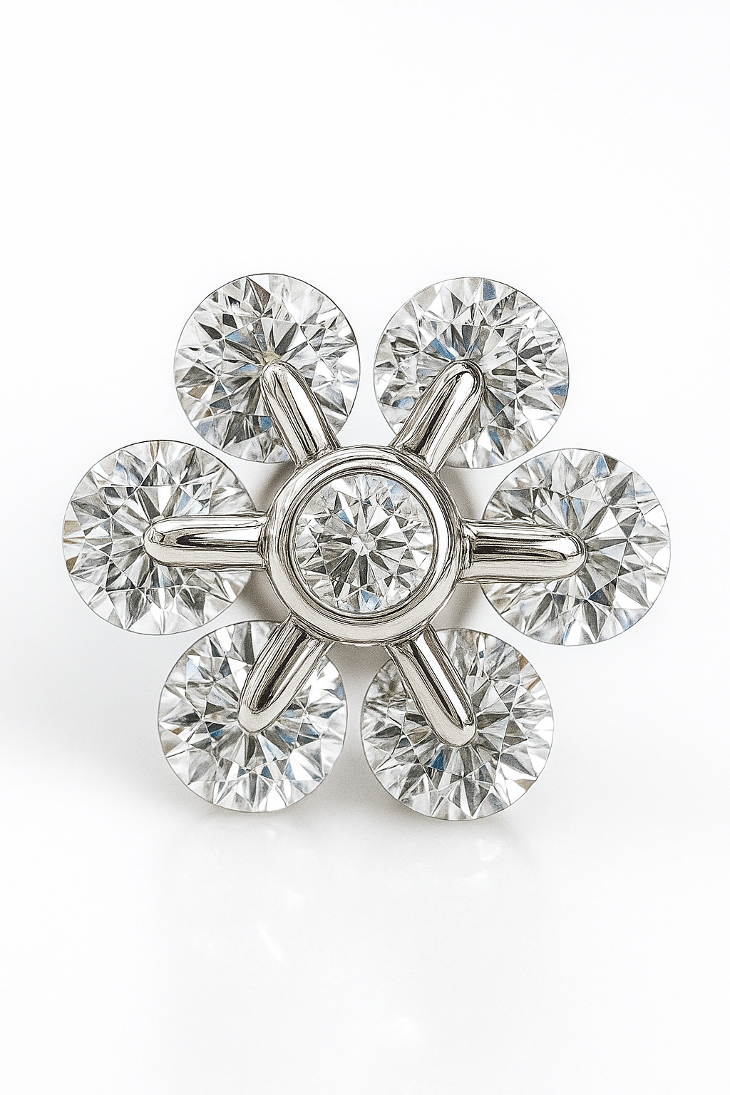 Daisy Flower Stud Earrings for Women | Sparkling CZ Floral Design