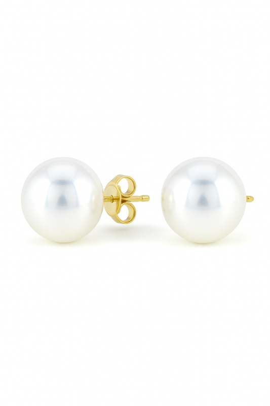 Classic Pearl Stud Earrings for Women