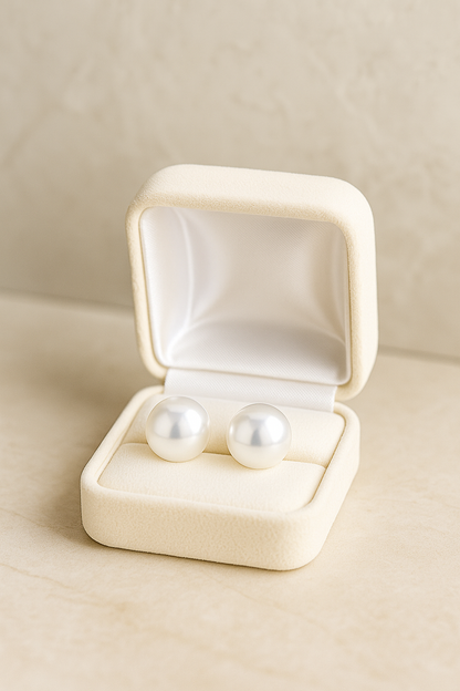Classic Pearl Stud Earrings for Women