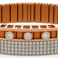 Rose Gold Stretch Men’s Bracelet with Triple CZ Accents & Micro-Pavé Plate