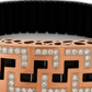 Black Rose Gold Men’s Bracelet with Greek Key CZ Pattern & Stretch Design