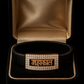 Black Rose Gold Men’s Bracelet with Mahakal Devotional Plate & CZ Frame