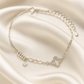 Elegant Silver Clover Charm Anklet for Women & Girls | Minimal Mixed Link Design Adjustable Fashion Anklet