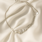 Elegant Silver Butterfly Moon Pearl Charm Anklet for Women & Girls | Mixed Link Designer Adjustable Anklet