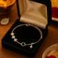 Elegant Silver Flower Clover Charm Anklet for Women & Girls | Mixed Link Designer Adjustable Anklet