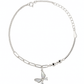 Elegant Silver Butterfly Charm Anklet for Women & Girls | Mixed Link Daily Wear Adjustable Anklet