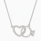 925 Silver Heart & Solitaire Ring Interlinked Pendant – Symbol of Love, Commitment & Forever Bond