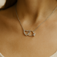 925 Silver Heart & Solitaire Ring Interlinked Pendant – Symbol of Love, Commitment & Forever Bond