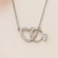 925 Silver Heart & Solitaire Ring Interlinked Pendant – Symbol of Love, Commitment & Forever Bond