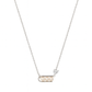 925 Silver Minimal Pearl Bar Necklace with CZ Heart Accent – Elegant Everyday Luxury Pendant