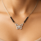 925 Silver Butterfly Mangalsutra Pendant – Modern Daily-Wear Symbol of Love & Elegance