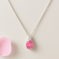 925 Silver Pink & Blue Oval Solitaire Pendant – Sparkling CZ Duo for Elegant Daily & Festive Wear