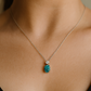 925 Silver Pink & Blue Oval Solitaire Pendant – Sparkling CZ Duo for Elegant Daily & Festive Wear