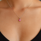 925 Silver Pink Round Solitaire Pendant with CZ Top Accent – Minimal, Elegant & Timeless Everyday Jewellery