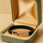 Modern Arrow Gents Bracelet Blue & Rose Gold with Diamond Look Strip