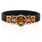 Luxury Ramapir Gents Bracelet Black & Rose Gold with Diamond Look Frame