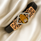 Luxury Ramapir Gents Bracelet Black & Rose Gold with Diamond Look Frame
