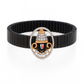 Balaji Devotional Gents Bracelet Black & Rose Gold with Diamond Look Halo