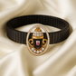 Balaji Devotional Gents Bracelet Black & Rose Gold with Diamond Look Halo