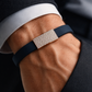 Luxury Minimal Brown Silicone Bracelet with Diamond Embedded Design