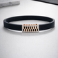 Premium Black Silicon Bracelet with Rose Gold Diamond Rectangular Motif