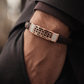 Luxury Braided Brown Bracelet with Rose Gold Geometric Diamond Center