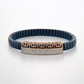 Aurelian Keyline Pavé Bracelet in Deep Blue Belt & Rose Gold