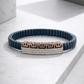 Aurelian Keyline Pavé Bracelet in Deep Blue Belt & Rose Gold