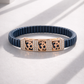 Divine Om Aura Bracelet in Deep Blue Enamel, Rose Gold & Diamond Pavé