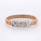 Monarch Butterfly Mosaic Bracelet in Rose Gold & Diamond Accents