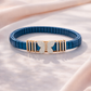 Celeste Butterfly Unisex Bracelet in Deep Blue Enamel with Diamond Accents