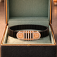 Nocturne Elite Bracelet in Black Enamel with Diamond Crest
