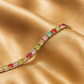 Silver Multicolour CZ Tennis Bracelet for Women