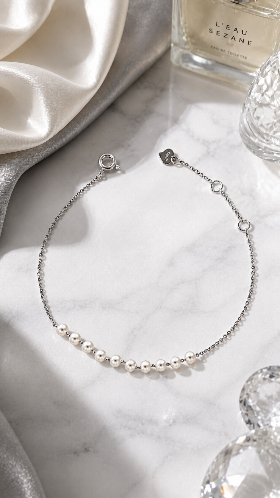 Pearl Beaded Chain Bracelet
