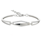 Silver Modern Geometric CZ Bracelet for Women