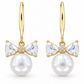 Bow & Pearl Drop Earrings