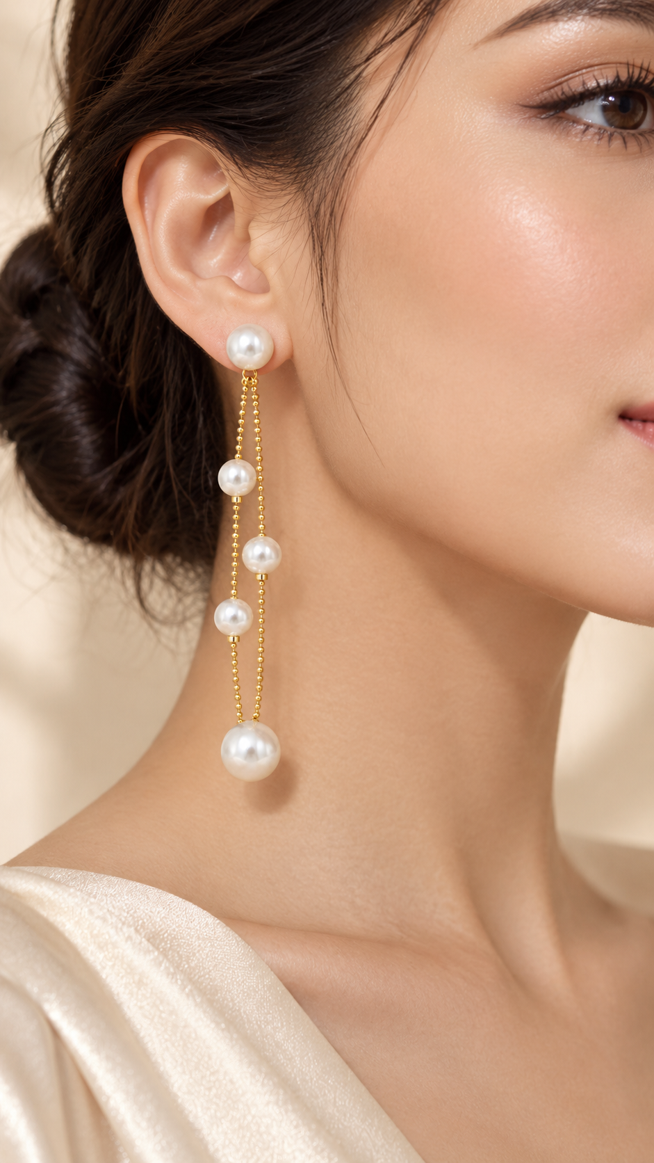 Double Chain Drop Earrings