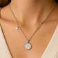 925 Silver Star Compass Pendant Necklace for Women – Trendy CZ Charm Chain Design