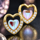 Iridescent Heart Earrings
