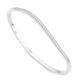 Silver Minimal Slim CZ Line Bangle for Women