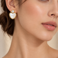 Pearl Heart Earrings