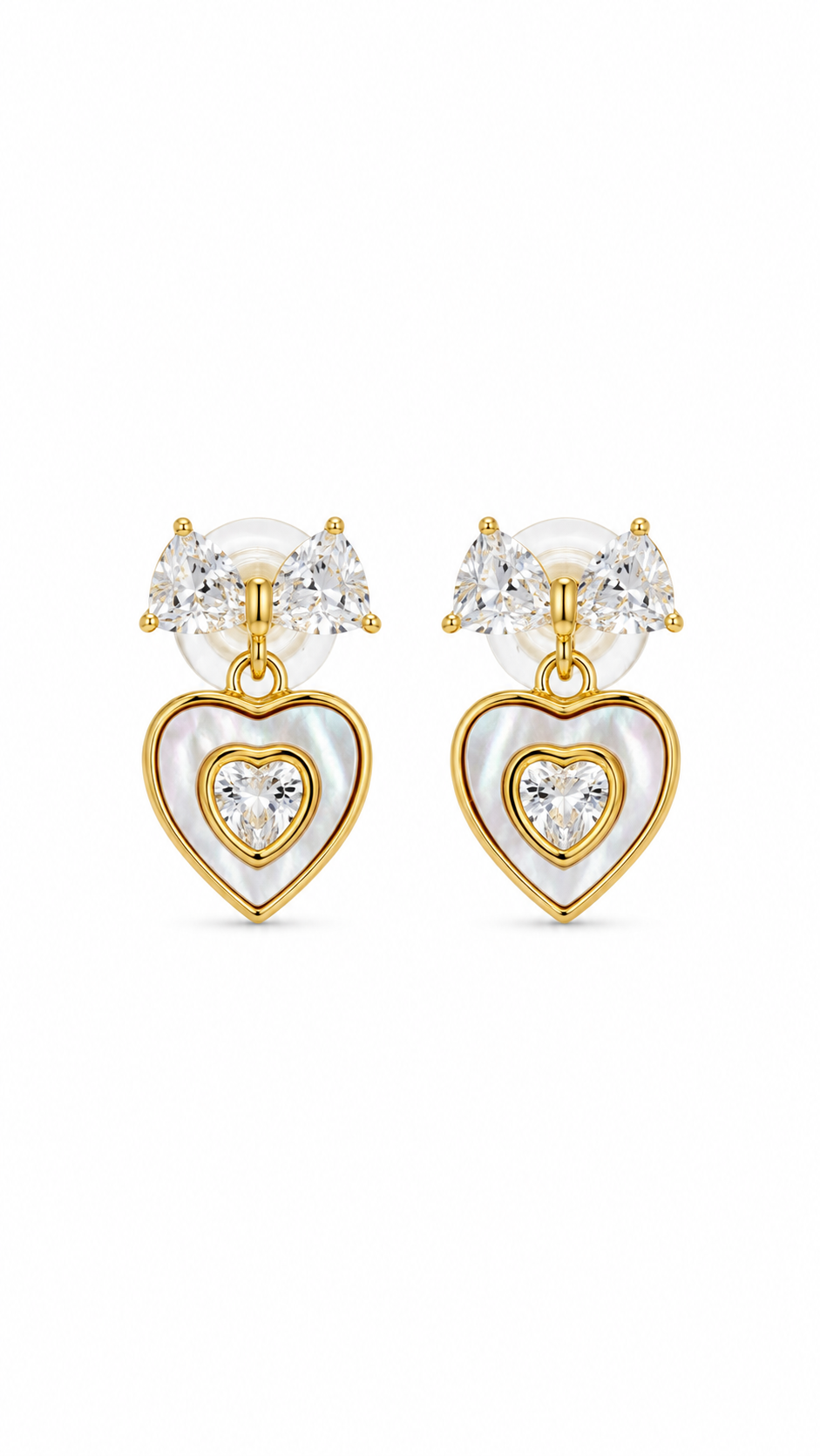 Bow & Heart Earrings