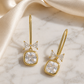 Bow Cushion-Cut Earrings