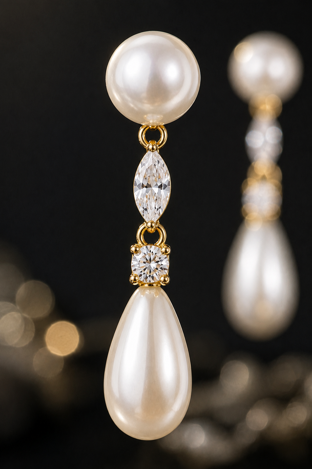 Pearl Marquise Earrings