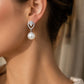 Silver Pear-Cut Earrings