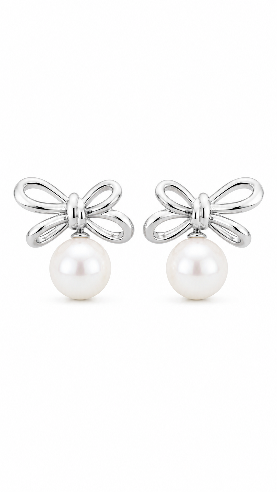 Bow Pearl Earrings