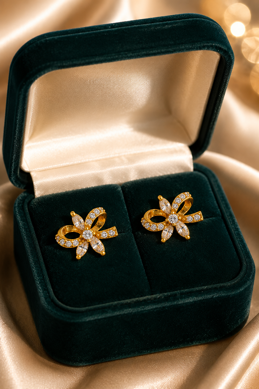 Bow & Floral Earrings